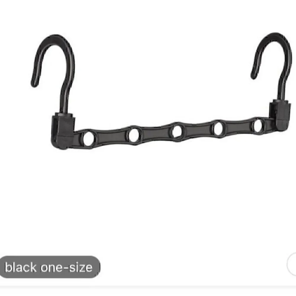 5 Black Wonder Hanger Max. Closet space saver organizer